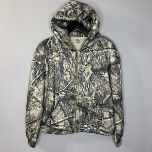 Akimbo Zip Hoodie Men's M Realtree Edge Camo Boxy Streetwear Hunting Jacket